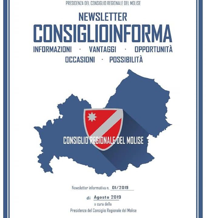 NASCE LA NEWSLETTER DEL CONSIGLIO REGIONALE