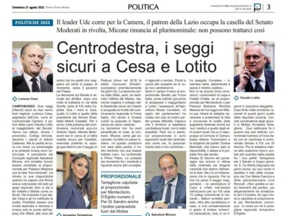 IL MOLISE NON È UN FEUDO DA SVENDERE